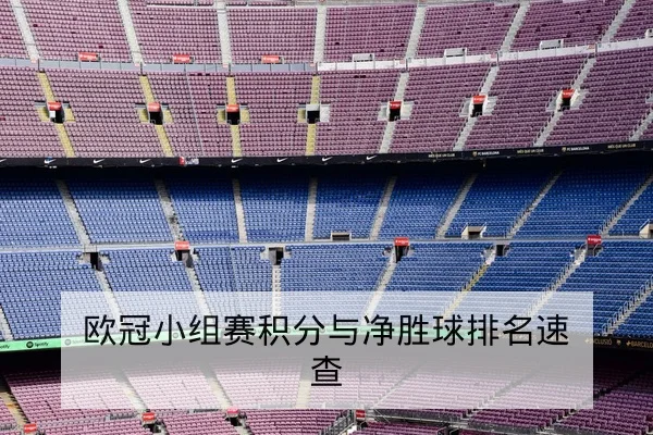 欧冠小组赛积分与净胜球排名速查